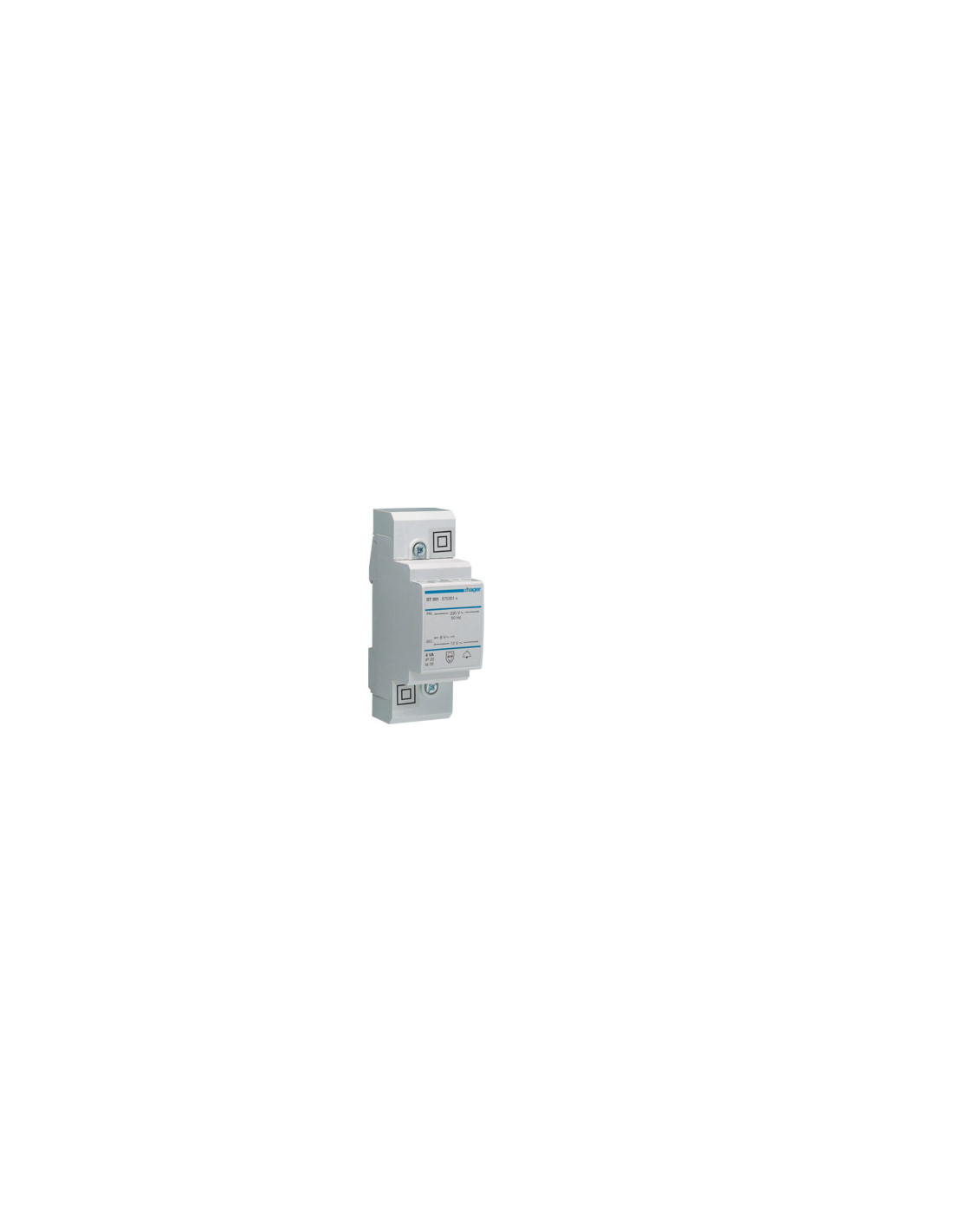 Transformateur de sonnerie 220V/8-12V 4VA 2MOD.