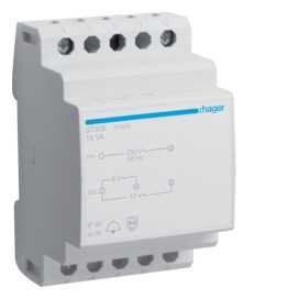 Transformateur de sonnerie 220V/8-12V 16VA 3MOD.