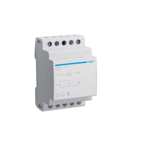 Transformateur de sonnerie 220V/8-12V 16VA 3MOD.