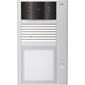 Poste extérieur en saillie avec 1 sonnette et caméra couleurs