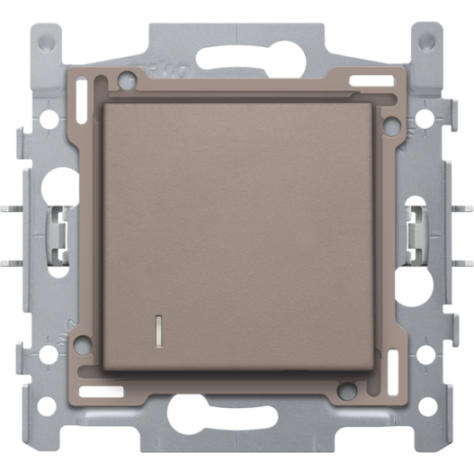 Interrupteur pour cartes d'hôtel, socle, bornes à connexion rapide et set de finition, , greige