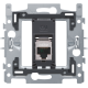 1 connexion RJ45 STP cat. 5E, modèle plat, incl. socle 60 x 71 mm avec fixation par griffes