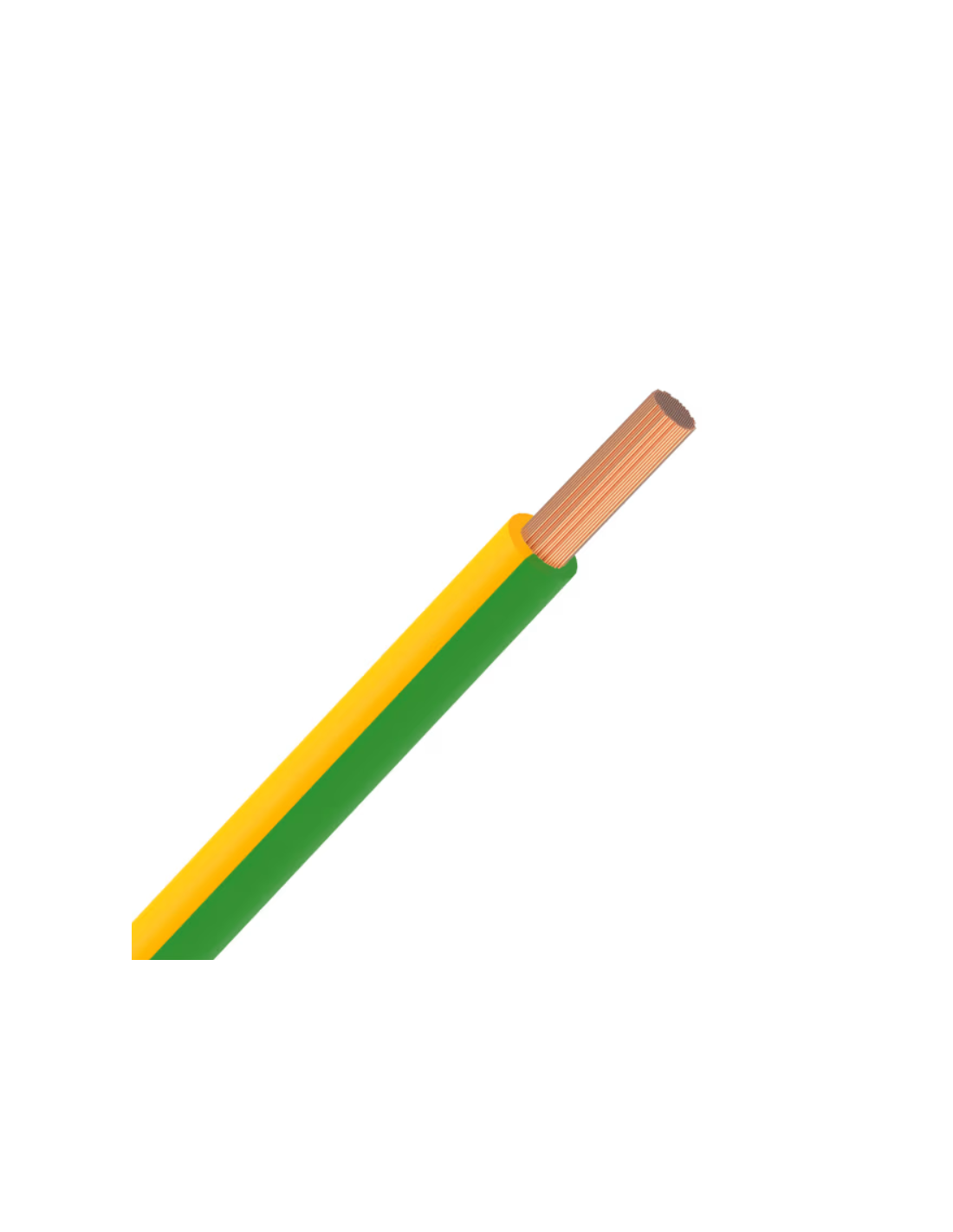 VOB souple H07V-K ECA 10mm² - Vert/Jaune (au mètre)