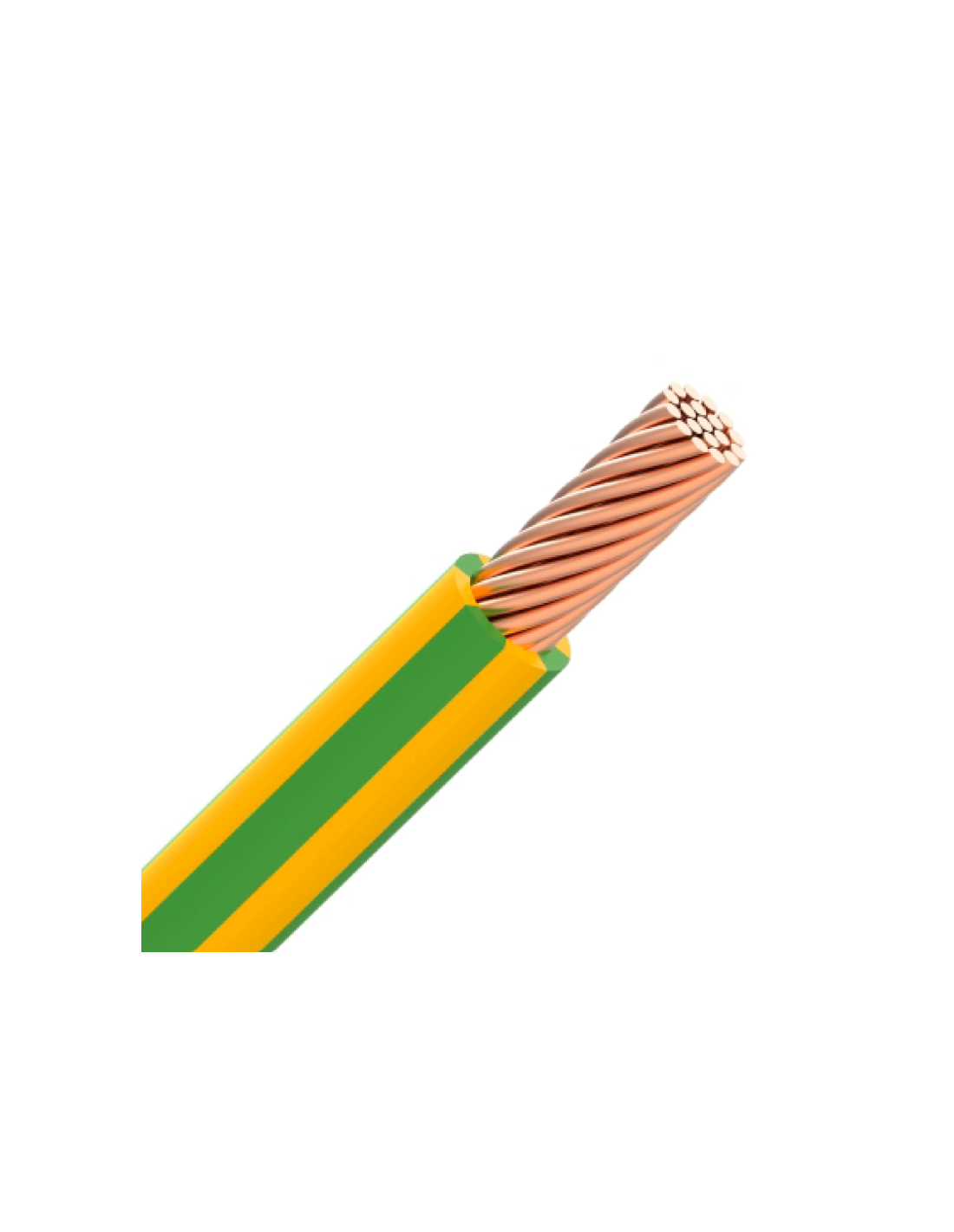 VOB cablé H07V-R ECA 10mm² - Vert/Jaune - R100