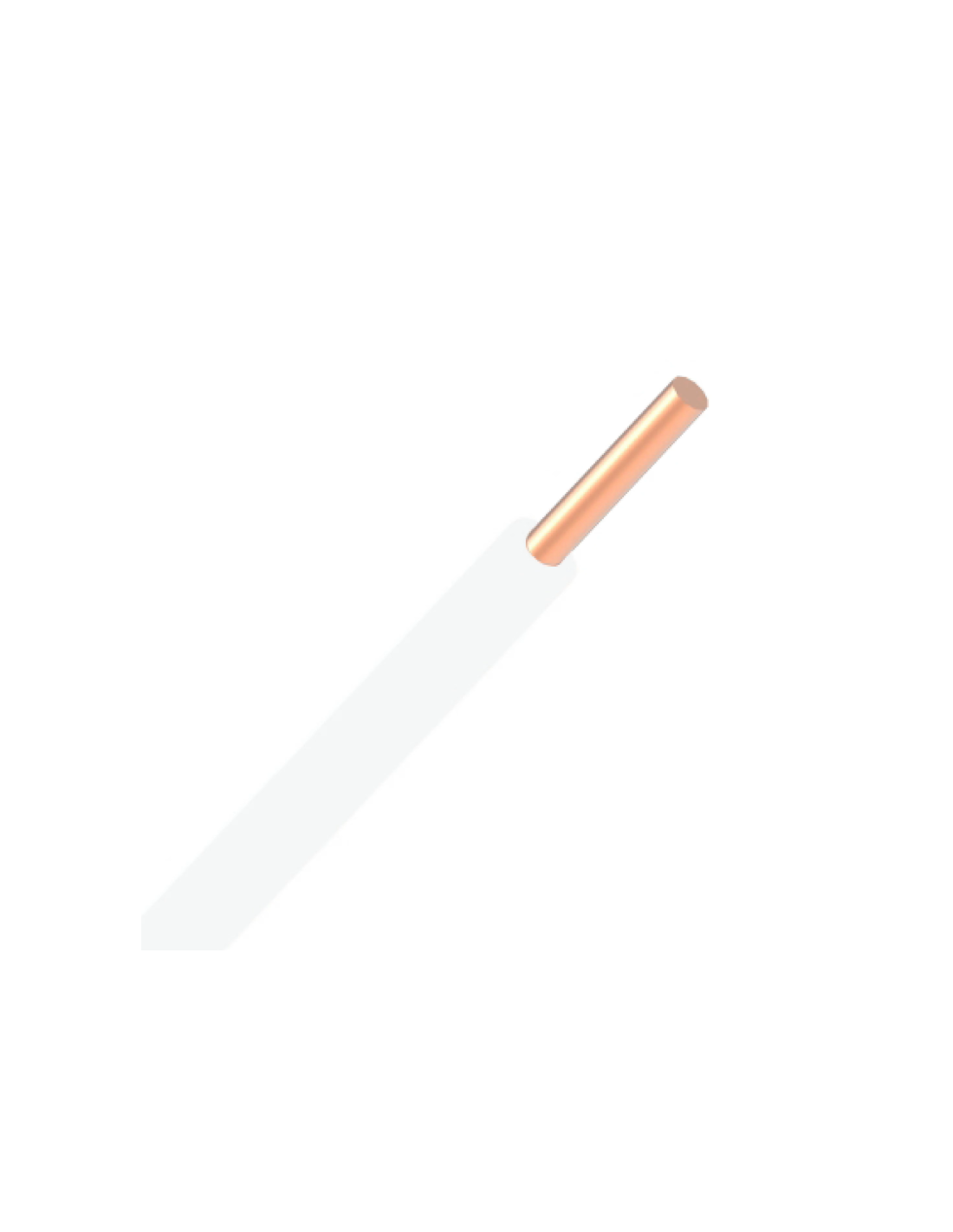 VOB massif H07V-U ECA 2,5mm² - Blanc - R100