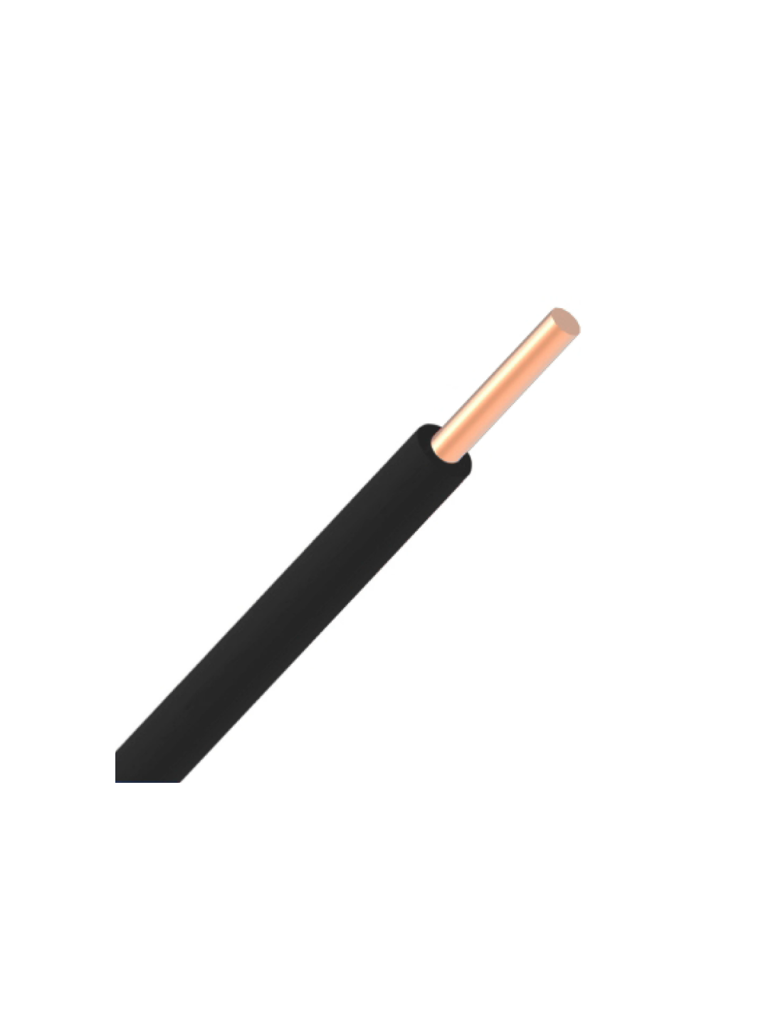 VOB massif H07V-U ECA 4mm² - Noir - R100