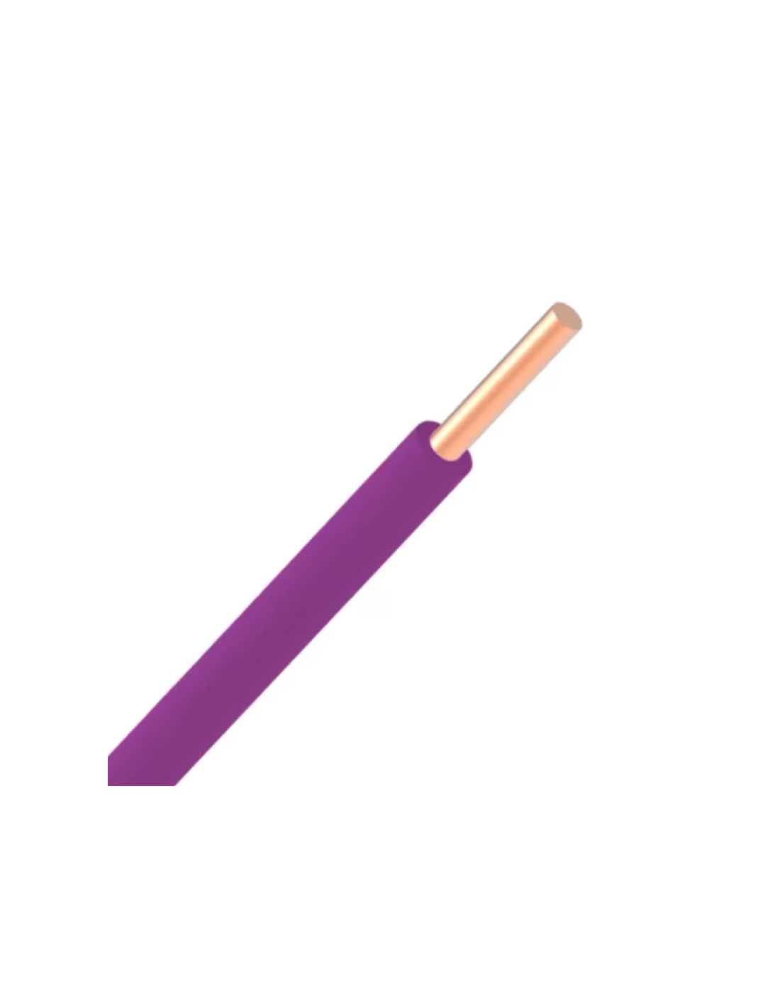 VOB massif H07V-U ECA 2,5mm² - Violet - R100