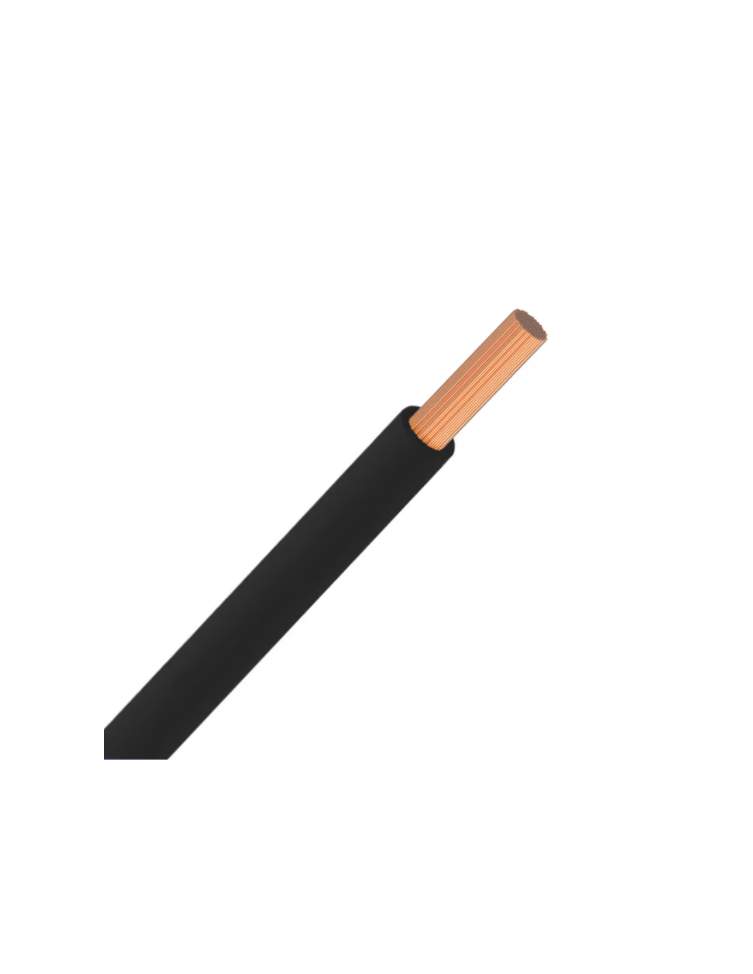 VOB massif H07V-U ECA 6mm² - Noir - R100