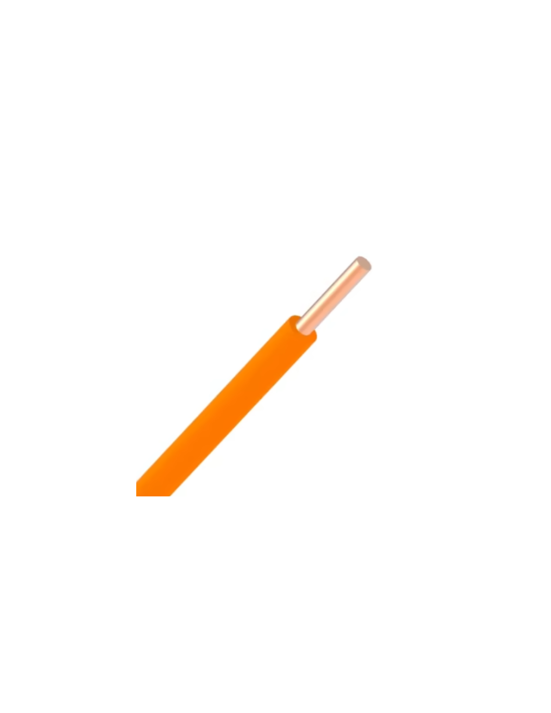 VOB massif H07V-U ECA 1,5mm² - Orange - R100