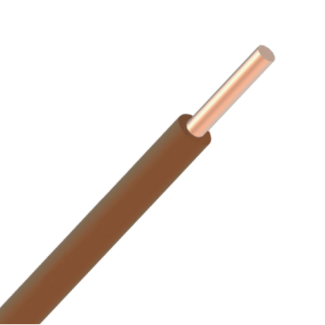 VOB massif H07V-U ECA 4mm² - Brun - R100