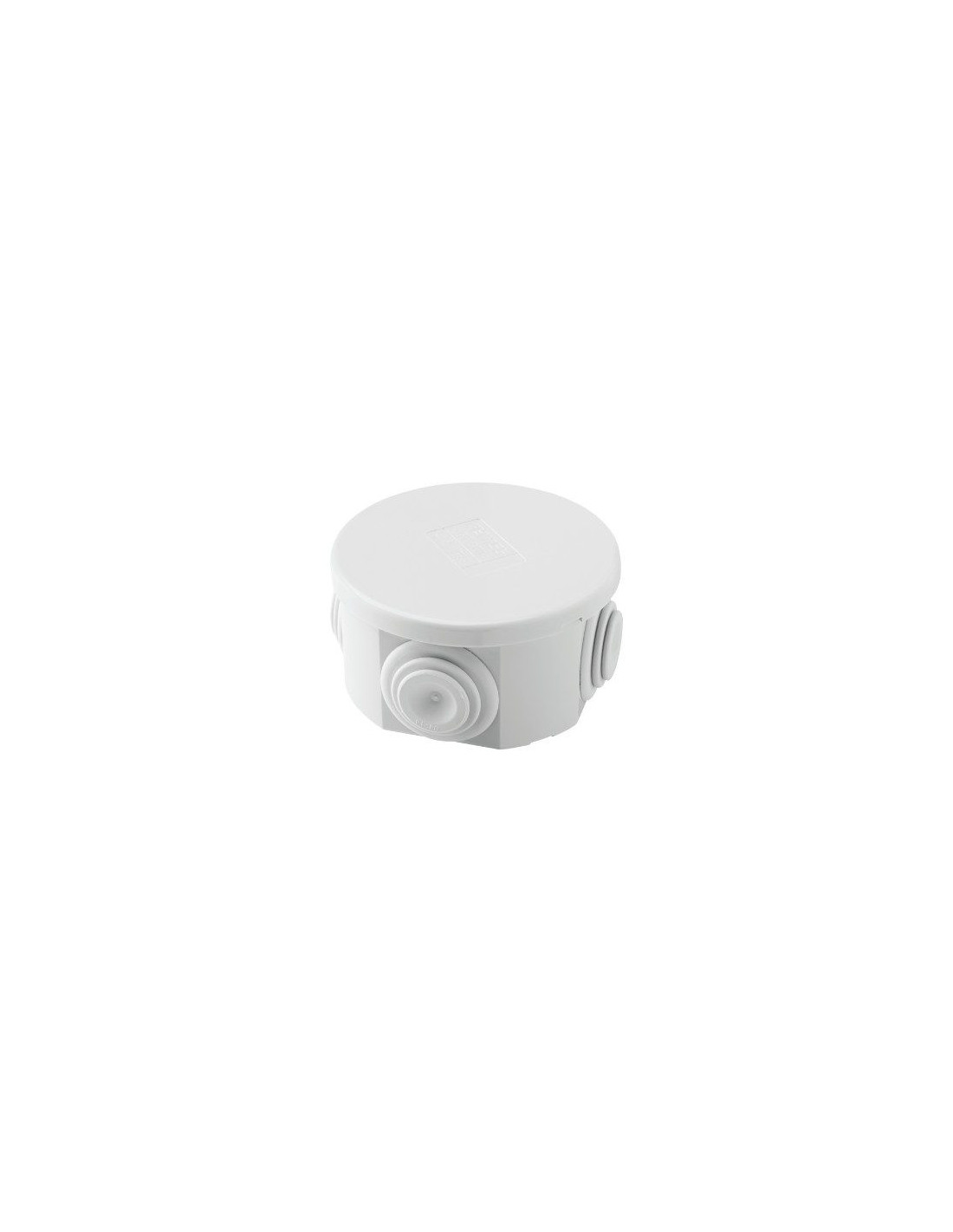 Boite de dérivation ronde IP44 D.65MM - Gris