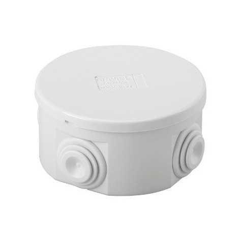 Boite de dérivation ronde IP44 D.80MM - Gris