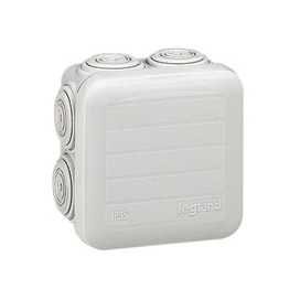 Boite de dérivation carrée PLEXO IP55 65X65X40MM - Gris