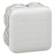 Boite de dérivation carrée PLEXO IP55 65X65X40MM - Gris