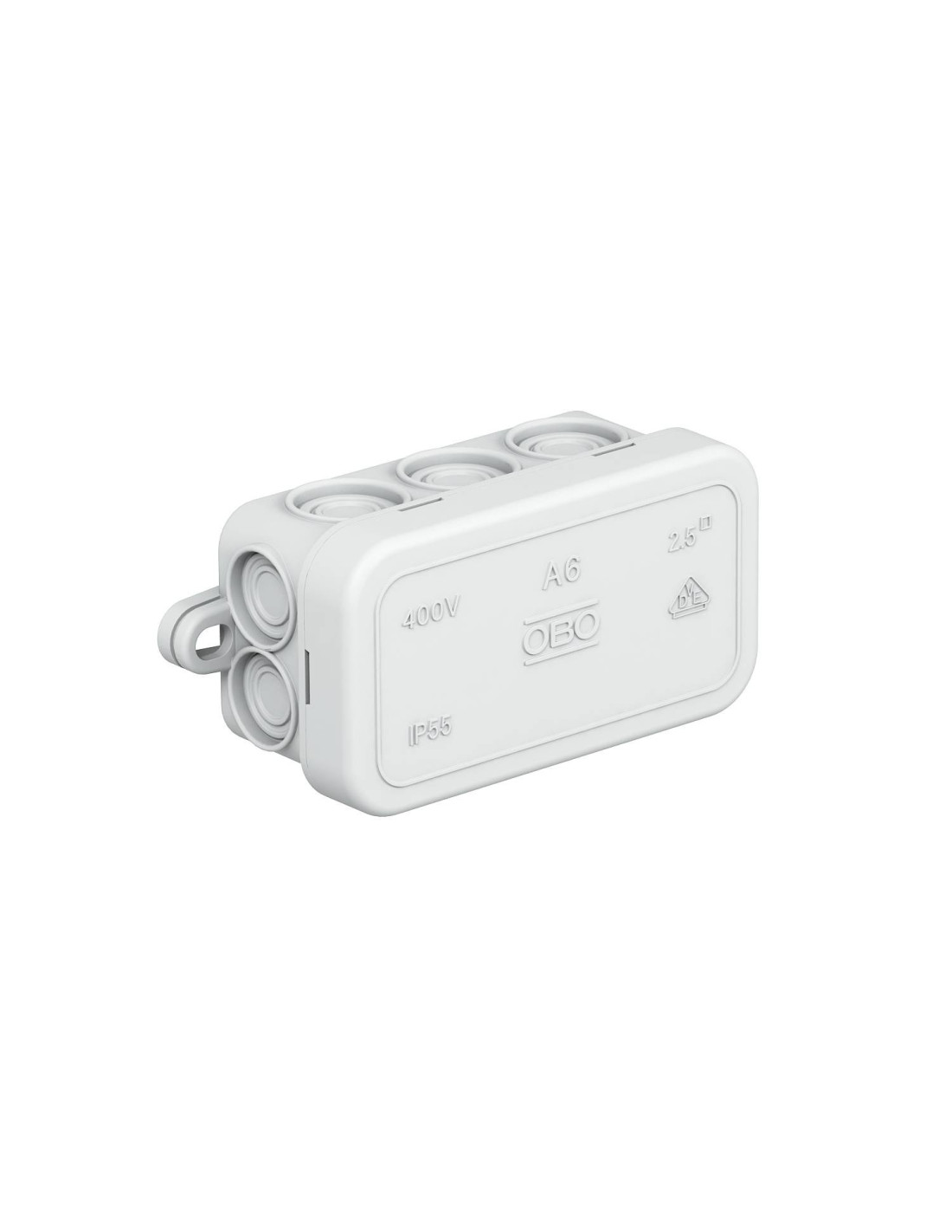 Boite de dérivation A6 IP55 80X43X34MM - Gris
