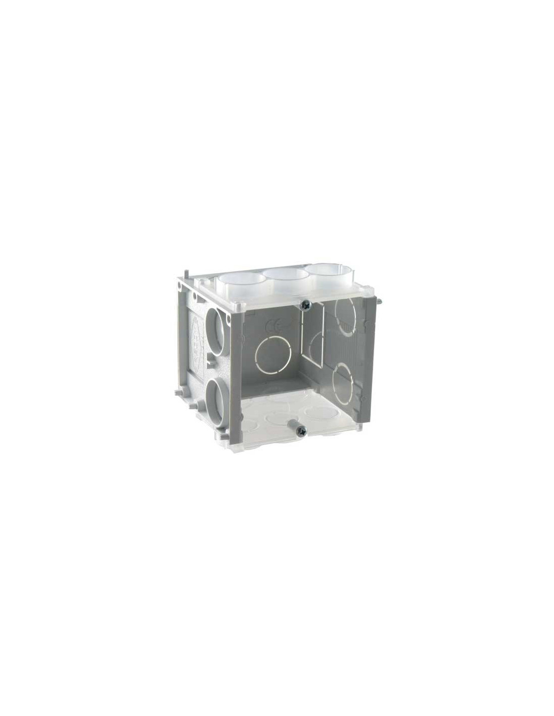 Boite d'encastrement 60x60x65MM (Avec 2 vis)