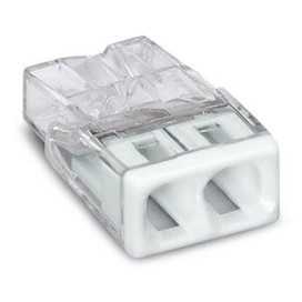 Bornes de raccordement 2 entrées pour conducteurs rigides max. 2,5 mm²
