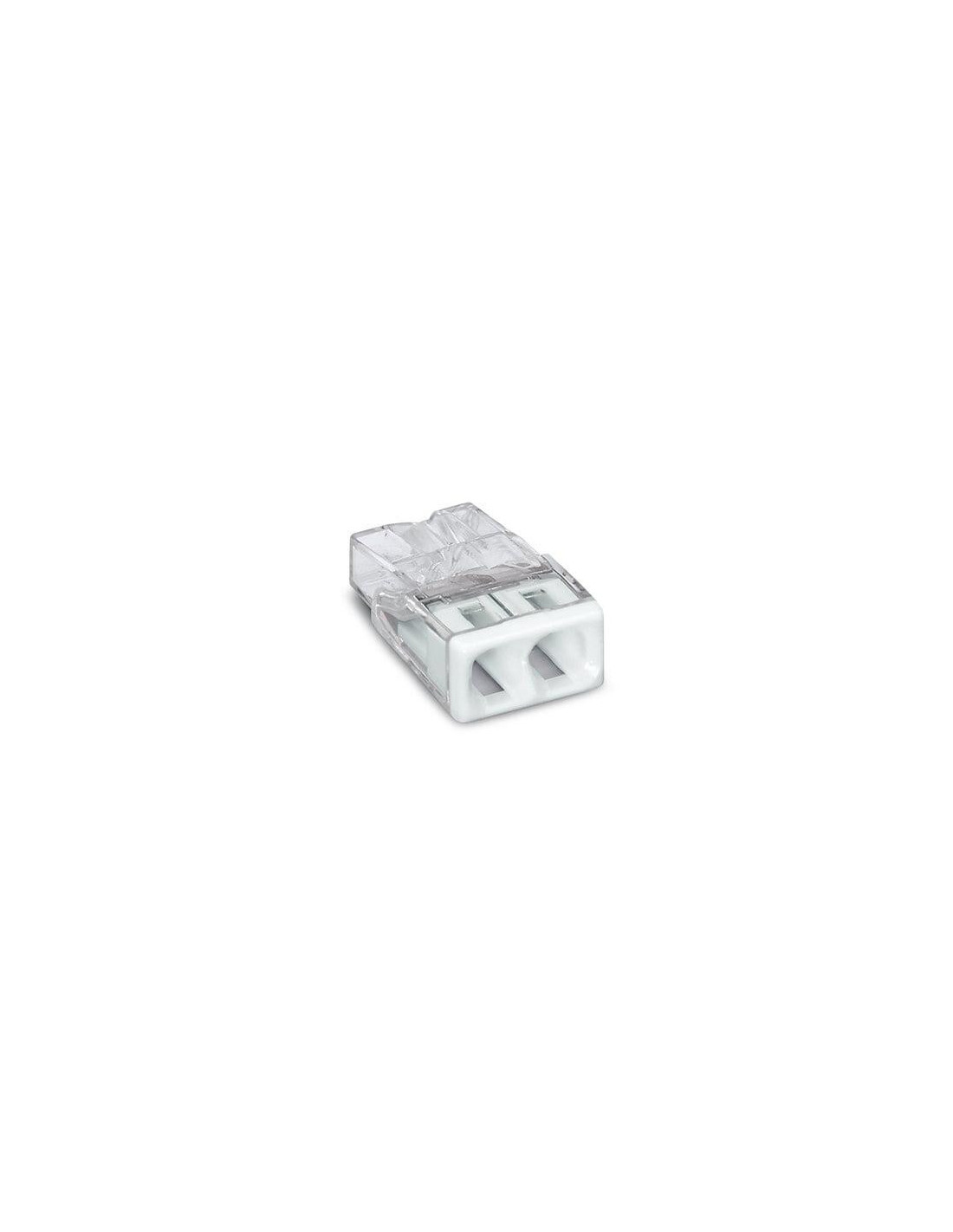 Bornes de raccordement 2 entrées pour conducteurs rigides max. 2,5 mm²