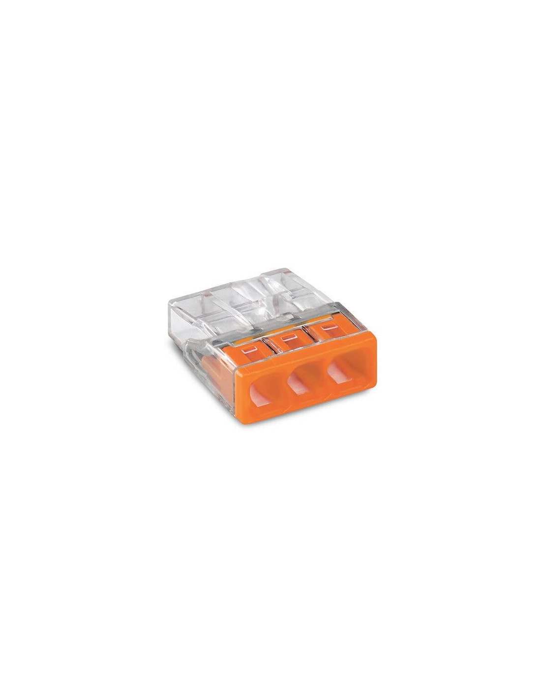 Bornes de raccordement 3 entrées pour conducteurs rigides max. 2,5 mm²