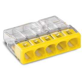 Bornes de raccordement 5 entrées pour conducteurs rigides max. 2,5 mm²
