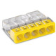 Bornes de raccordement 5 entrées pour conducteurs rigides max. 2,5 mm²