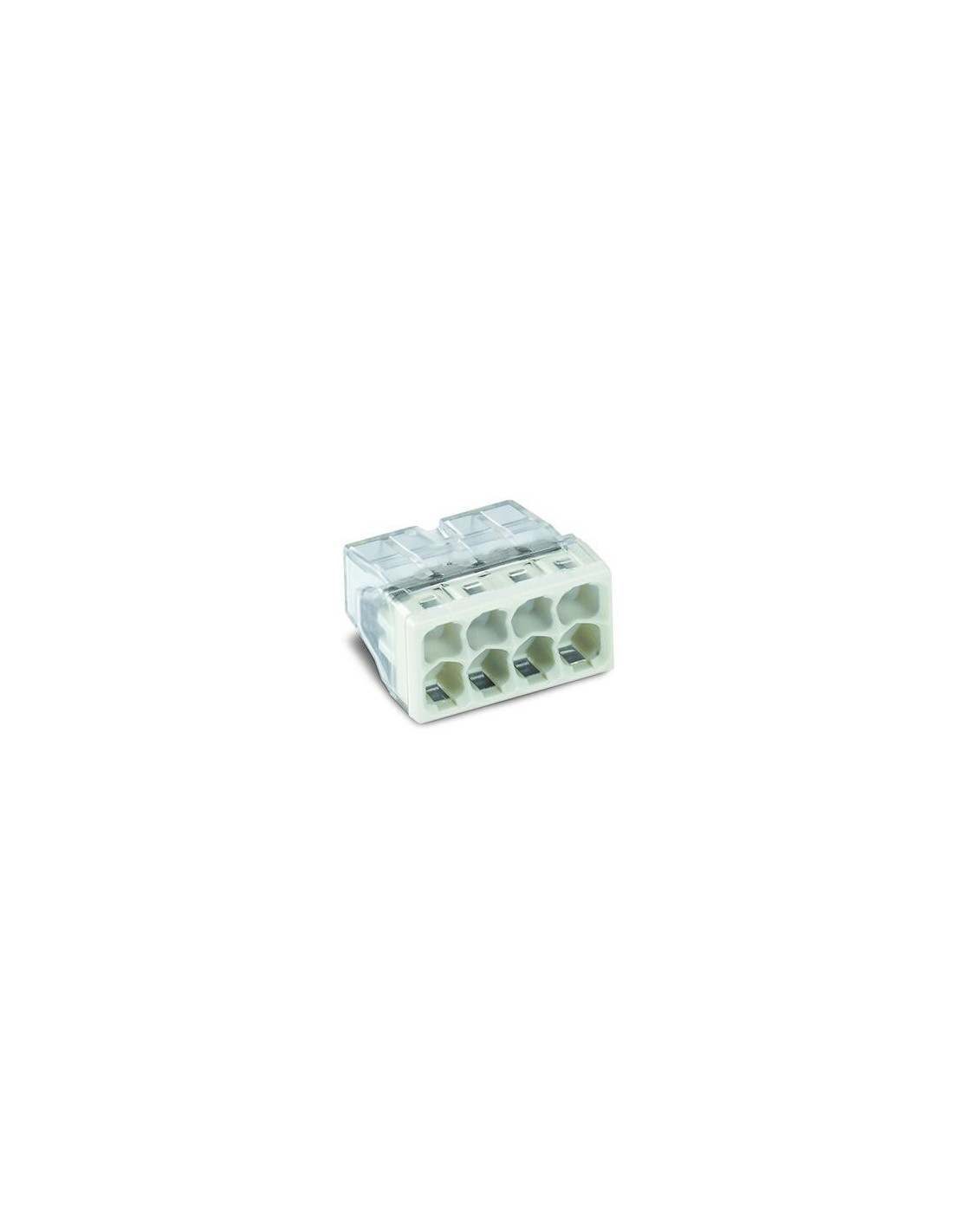 Bornes de raccordement 8 entrées pour conducteurs rigides max. 2,5 mm²