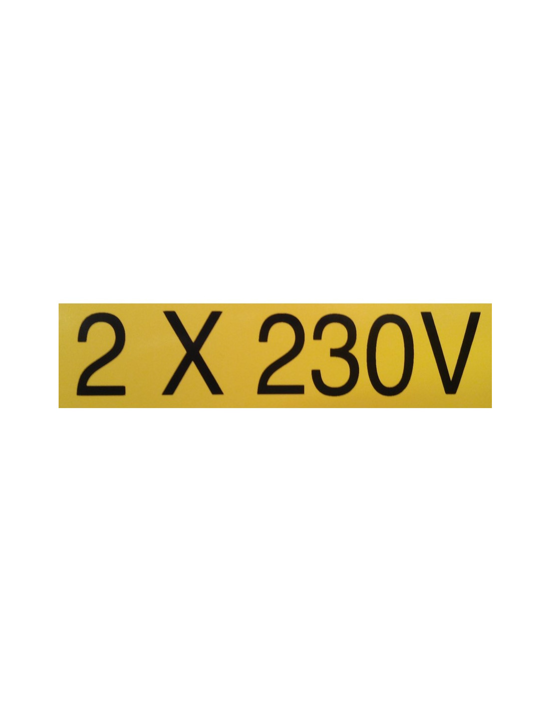 Teconex - Pictogramme "2 X 230V"