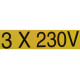 Teconex - Pictogramme "3 X 230V"