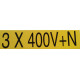 Teconex - Pictogramme "3 X 400V+N"
