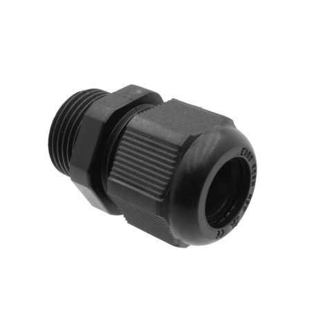 Presse-étoupes PVC à serrage-Metrique Noir - 20mm