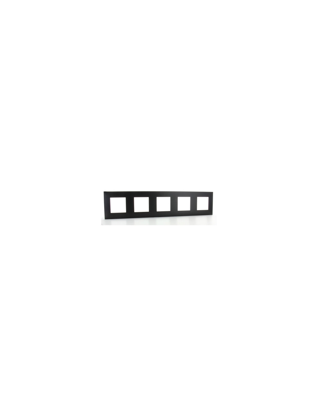 Valena Next plaque 5 postes hor/vert entraxe 71mm noir