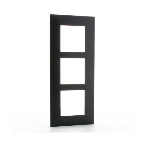 Valena Next plaque 3 postes vert entraxe 57mm noir Valena Next plaque 3 postes vert entraxe 57mm noir