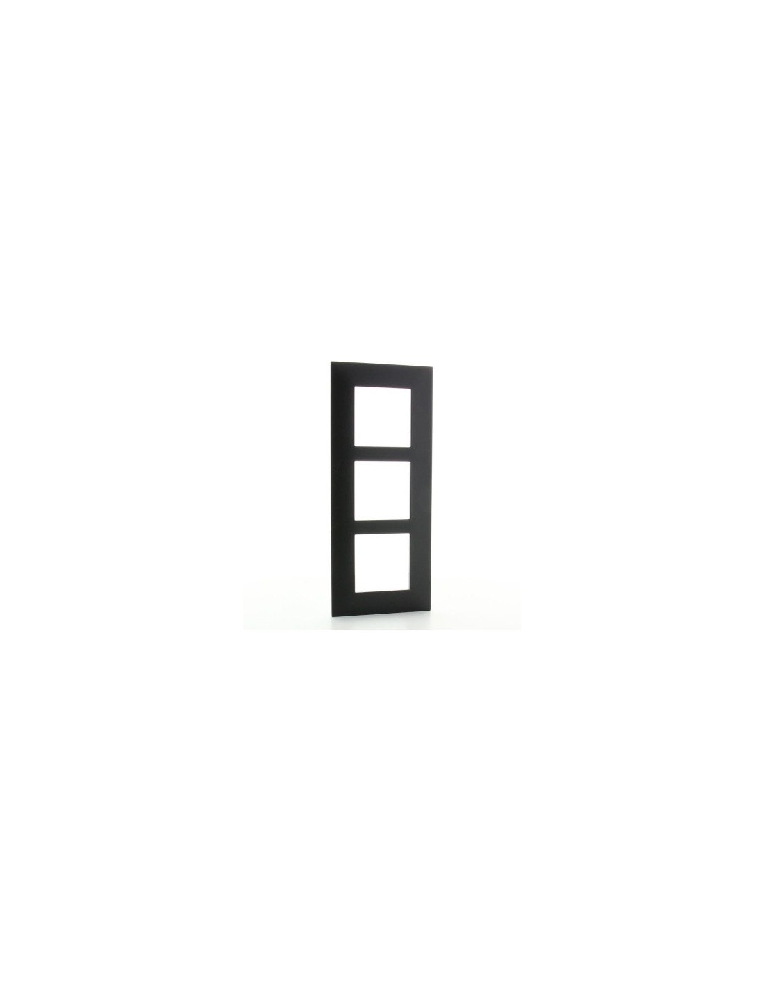 Valena Next plaque 3 postes vert entraxe 57mm noir