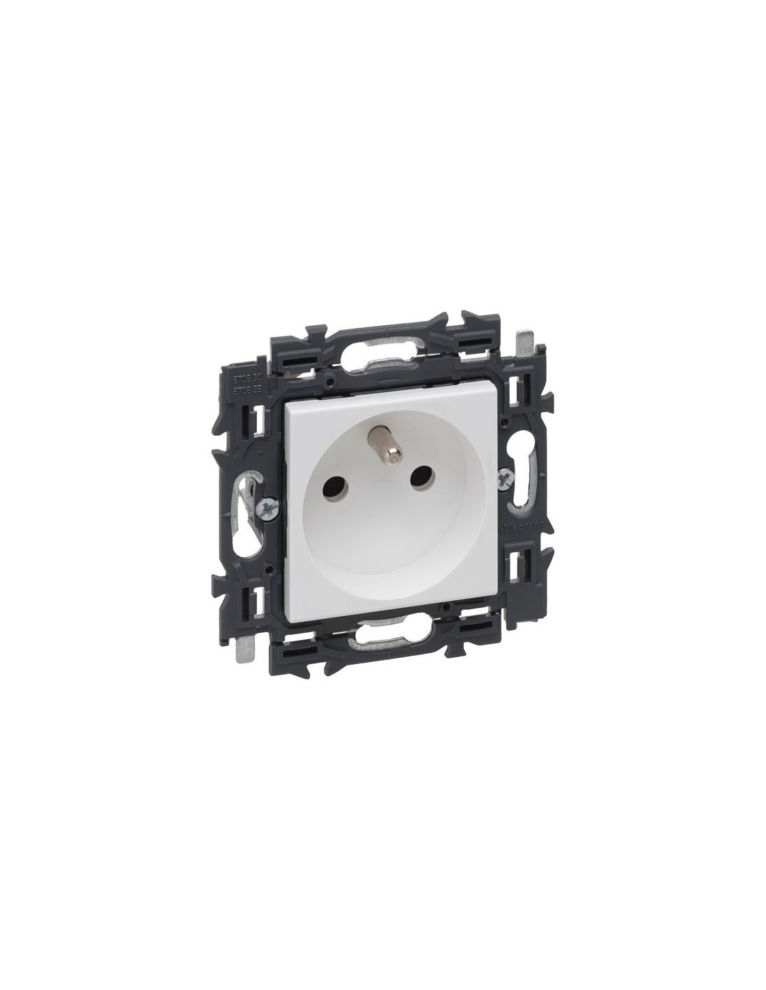 Valena Next prise 2P+T 16A appareil complet blanc à griffes