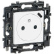 Valena Next prise 2P+T + chargeur USB 1100mA int app complet blanc à griffes