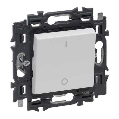 Valena Next interrupteur bipolaire 16AX appareil complet blanc à griffes Valena Next interrupteur bipolaire 16AX appareil complet blanc à griffes