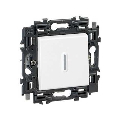 Valena Next poussoir à voyant 6A appareil complet blanc à griffes Valena Next poussoir à voyant 6A appareil complet blanc à griffes