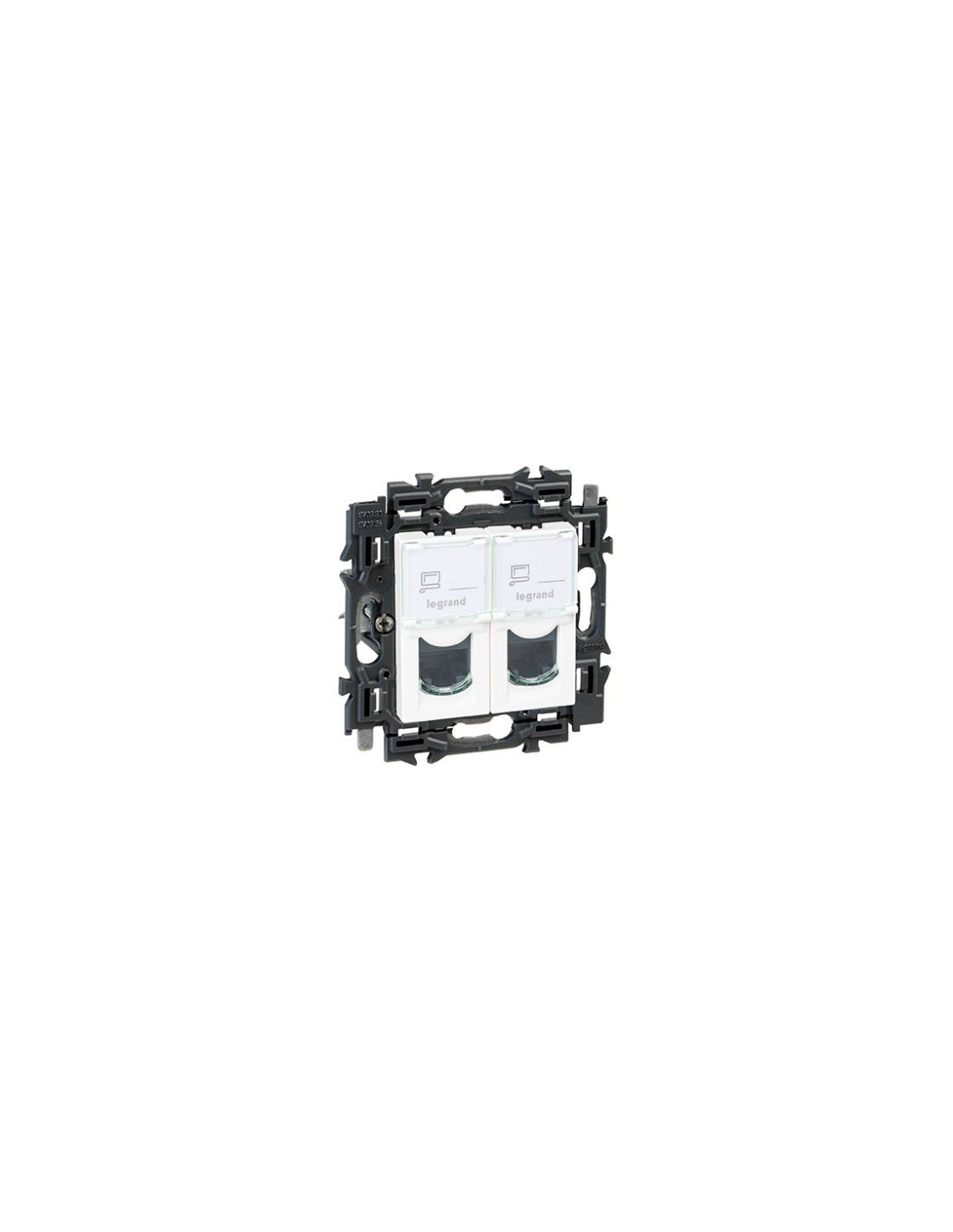 Valena Next prise 2xRJ45 cat6 UTP appareil complet blanc à griffes