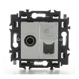 Valena Next combiné TV+RJ45 UTP cat6 blanc