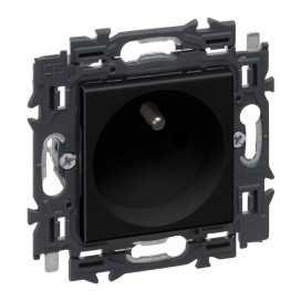 Valena Next prise 2P+T 16A appareil complet noir à griffes