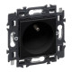 Valena Next prise 2P+T 16A appareil complet noir à griffes