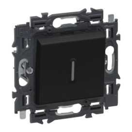 Valena Next deux directions à voyant 10AX appareil complet noir à griffes