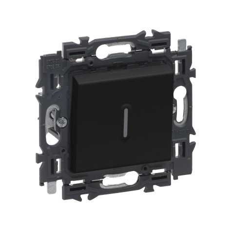 Valena Next deux directions à voyant 10AX appareil complet noir à griffes Valena Next deux directions à voyant 10AX appareil complet noir à griffes