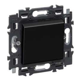 Valena Next interrupteur unipolaire 10AX appareil complet noir à griffes