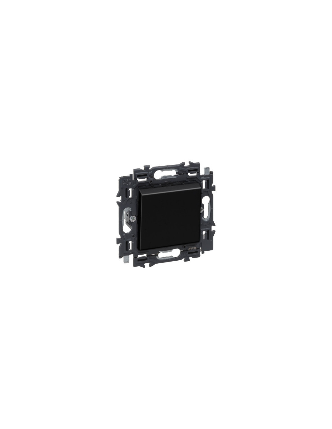 Valena Next interrupteur unipolaire 10AX appareil complet noir à griffes