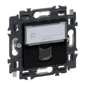 Valena Next prise RJ45 cat6 UTP appareil complet noir à griffes