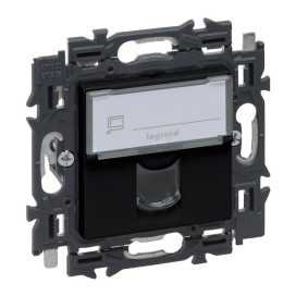 Valena Next prise RJ45 cat6 UTP appareil complet noir à griffes