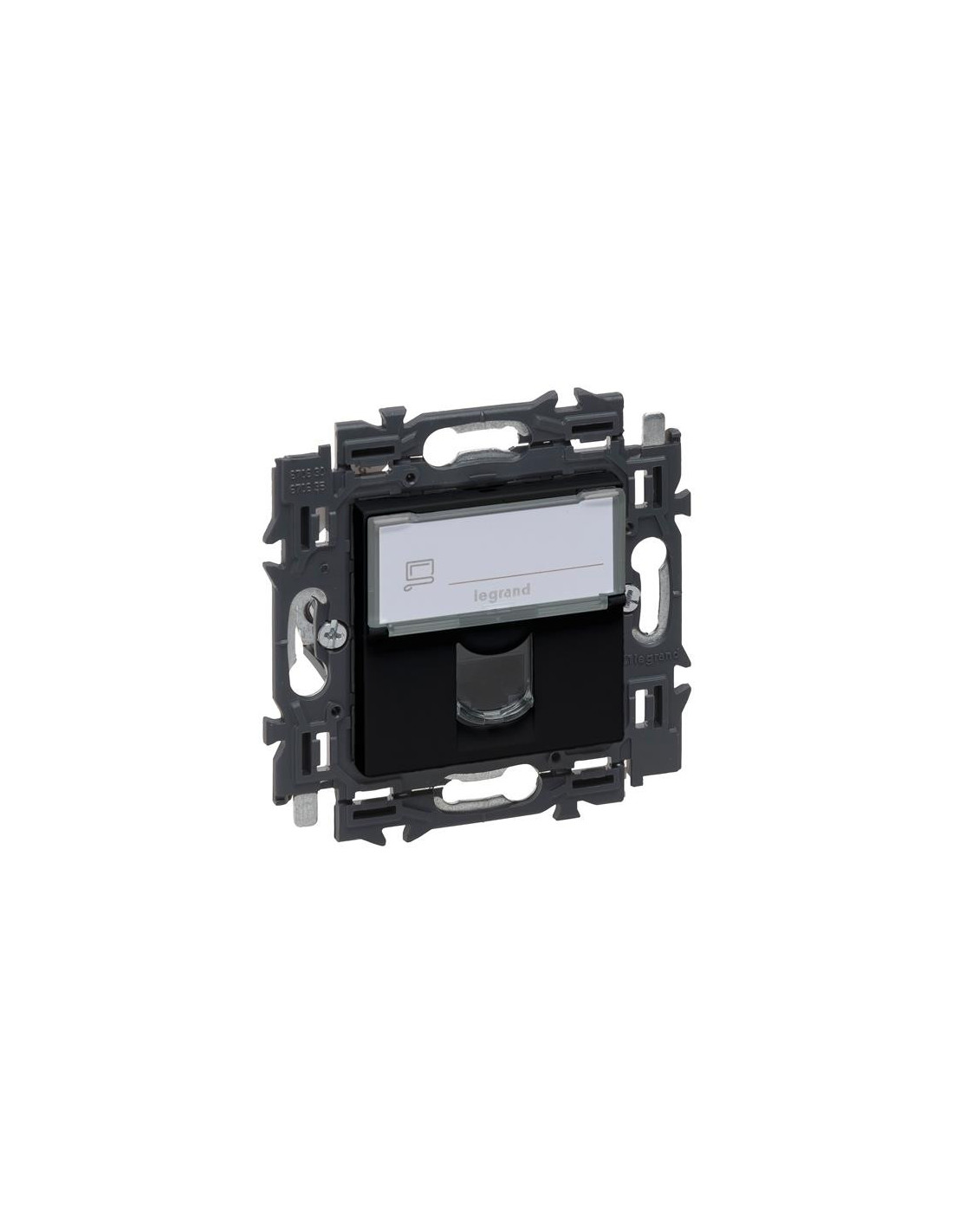 Valena Next prise RJ45 cat6 UTP appareil complet noir à griffes