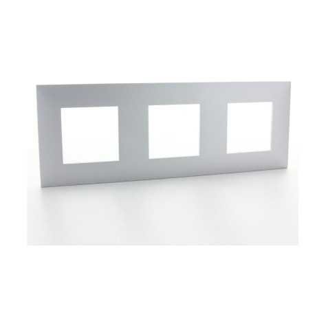 Valena Next plaque 3 postes hor/vert entraxe 71mm alu Valena Next plaque 3 postes hor/vert entraxe 71mm alu
