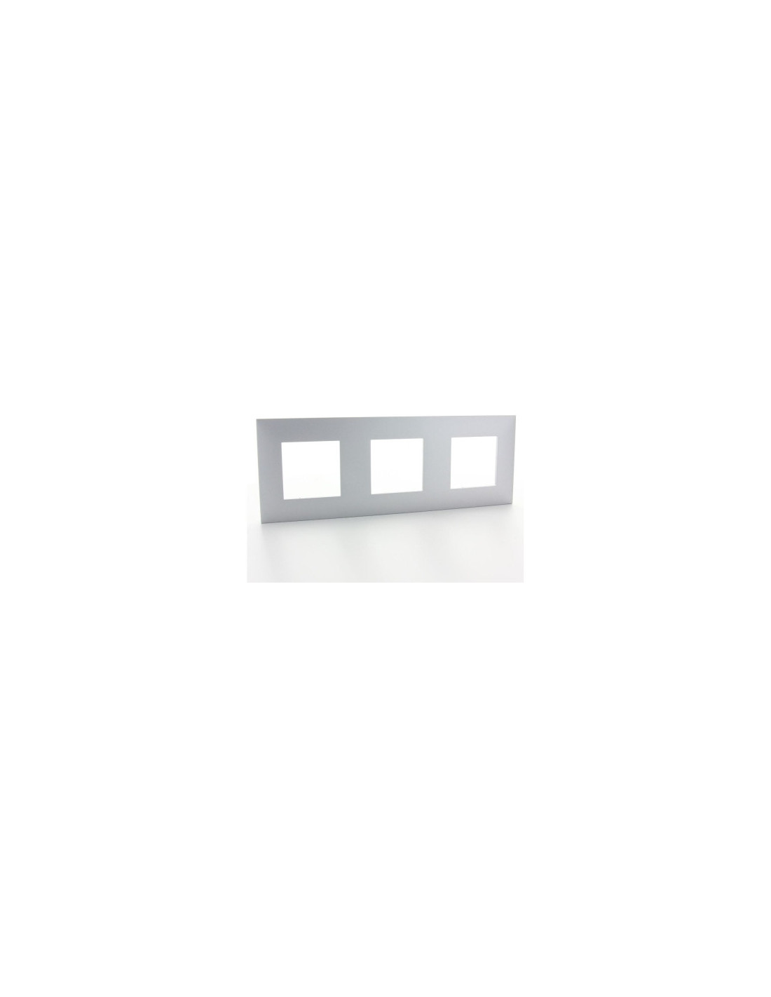 Valena Next plaque 3 postes hor/vert entraxe 71mm alu